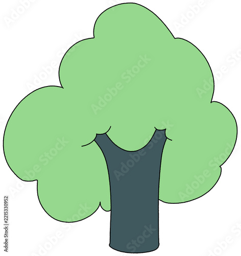tree cartoon illustration.