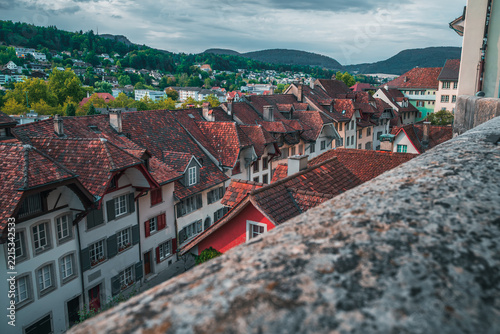 Rooftop View Over Historic Aarau Old Town