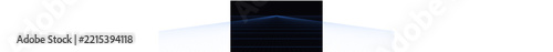 Blue glowing grid lines receding into a distant horizon point on a dark background, creating a perspective tunnel effect for visuals