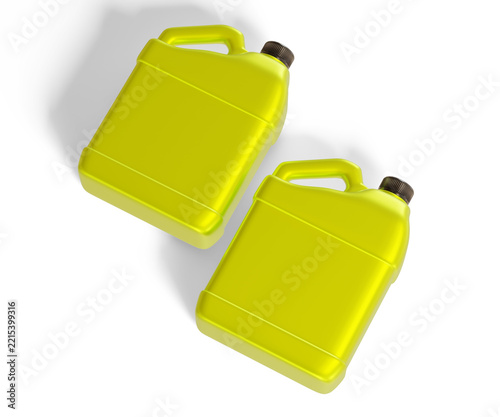 Realistic 3d render manual jerry can for mockup collection