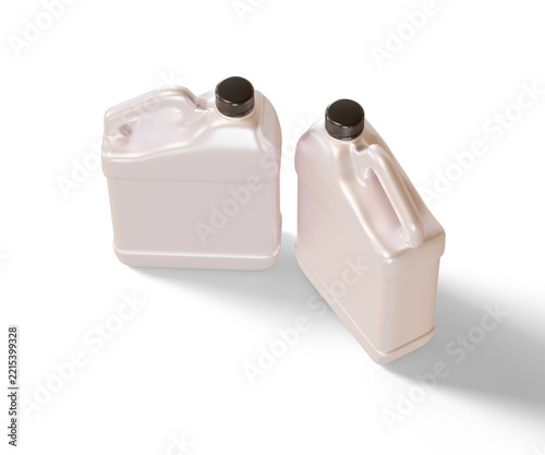 Realistic 3d render manual jerry can for mockup collection