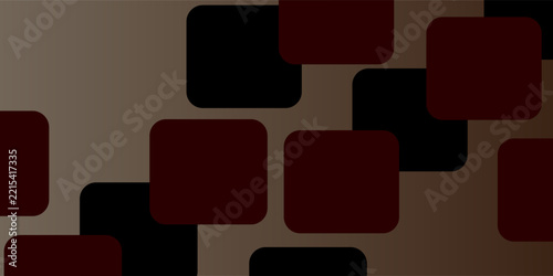 Abstract dark burgundy red and black rounded squares pattern on a taupe gradient background. Modern geometric mosaic backdrop for corporate presentation, cover, and web banner design.