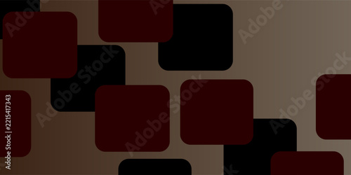 Abstract dark burgundy red and black rounded squares pattern on a taupe gradient background. Modern geometric mosaic backdrop for corporate presentation, cover, and web banner design.
