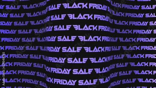 Black Friday Sale Text Pattern Animation Background