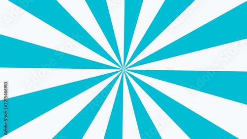 Abstract blue and white sunburst radial background