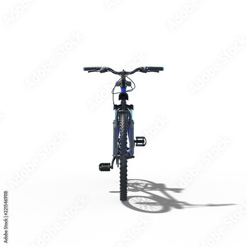 自転車 マウンテンバイクMTB CGレンダリング画像 半透明影付き 透過png	