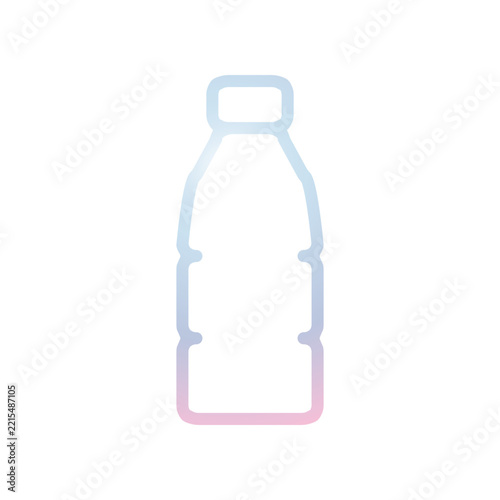 Plastic bottle icon design template