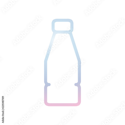 Plastic bottle icon design template