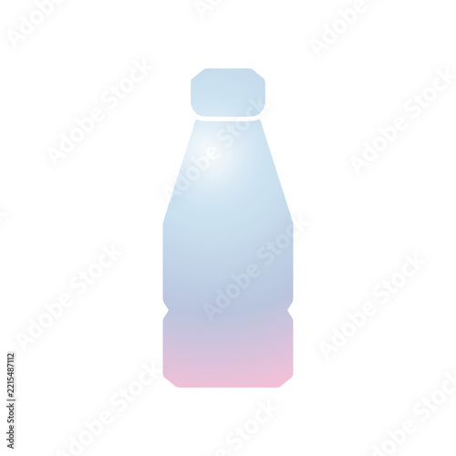 Plastic bottle icon design template