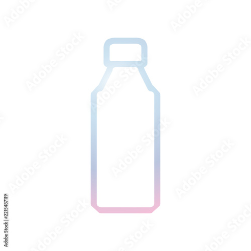Plastic bottle icon design template