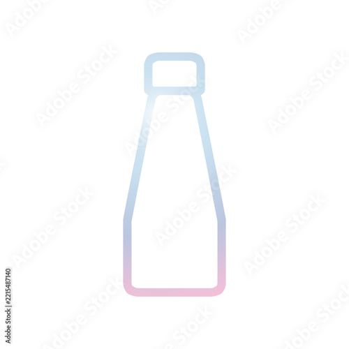 Plastic bottle icon design template