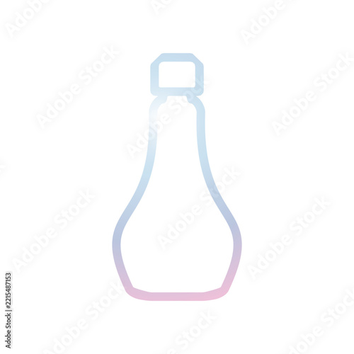 Plastic bottle icon design template