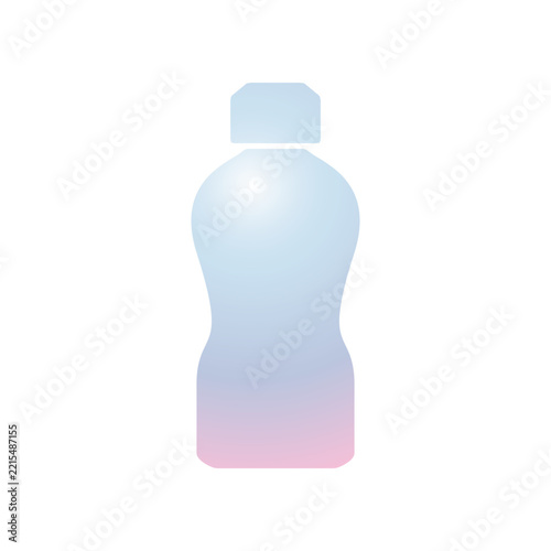 Plastic bottle icon design template