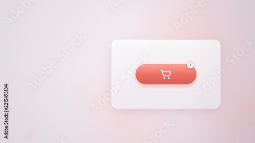 Cursor Clicking Add to Cart Button UI Micro Interaction Seamless Loop