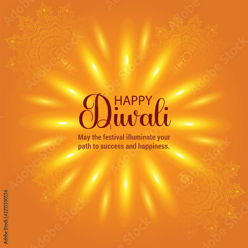 Diwali Festival Greeting Card Template