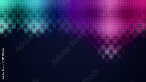 Cyan Purple Dotted Gradient Wave Motion Background