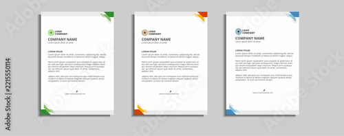 modern corporate letterhead template design