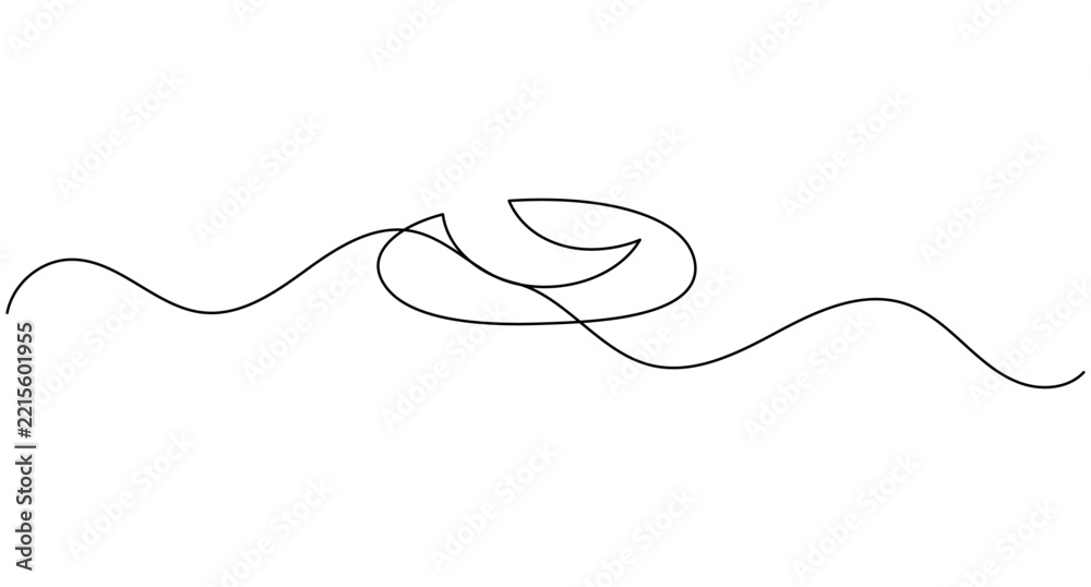 Obraz premium Bakery bread continuous one line drawing minimalist food outline editable stroke vector illustration