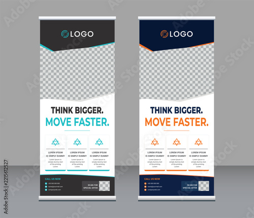 Corporate Business Roll Up Banner Design Template for Agency and Conference