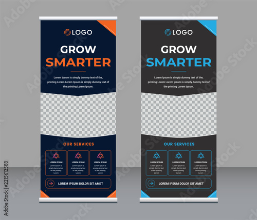 Professional IT Services Retractable Roll Up Banner Signage Template