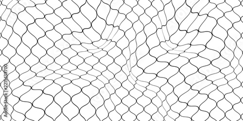 Abstract Distorted Mesh Grid Wave Pattern Background Vector
