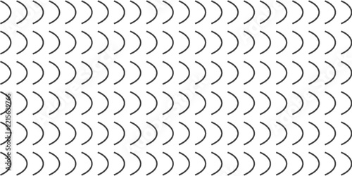 Seamless Minimalist Fish Scale Arc Pattern Background Vector