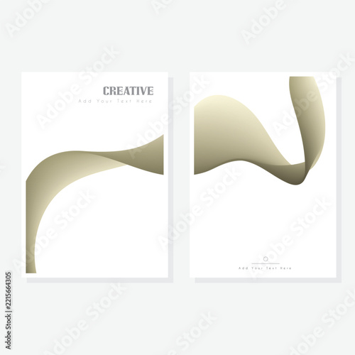 Abstract Line Wave Background With Dynamic Blue Flowing Curves, Modern Creative Minimalist Design Template, Elegant Technology Business Presentation And Corporate Graphic