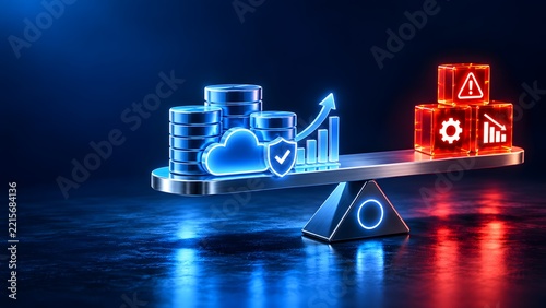 Balancing cloud data security and cost with financial growth and risk management on a scale
