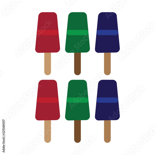 Colorful ice cream 