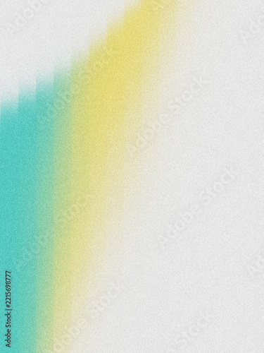 A white grainy background featuring soft vertical stripes in yellow and turquoise gradients
