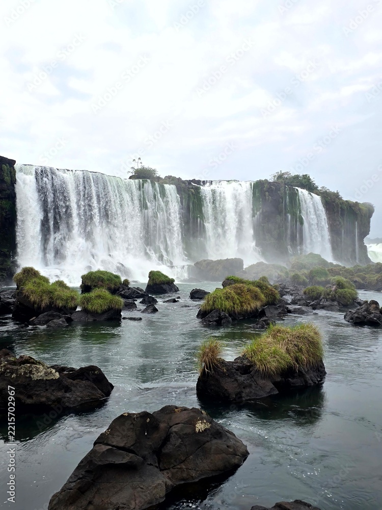 Fototapeta premium Views of the Iguacu Waterfall on the Brasilian Side