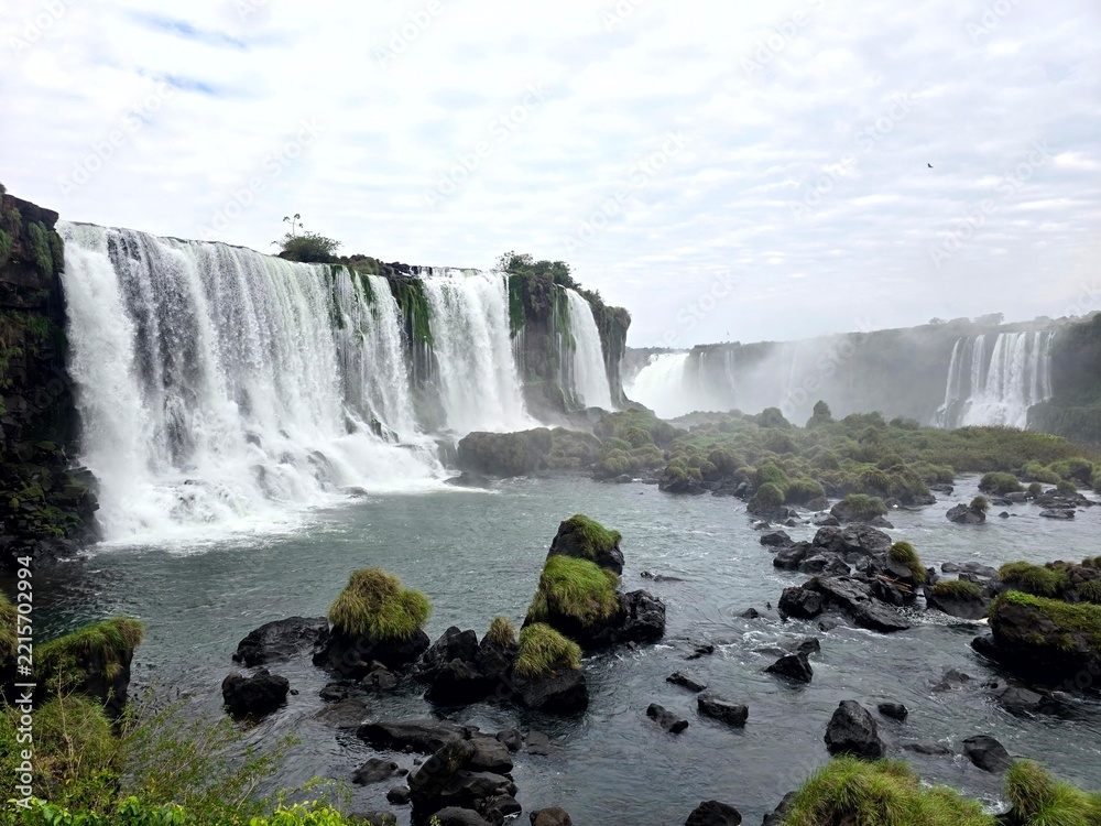 Fototapeta premium Views of the Iguacu Waterfall on the Brasilian Side