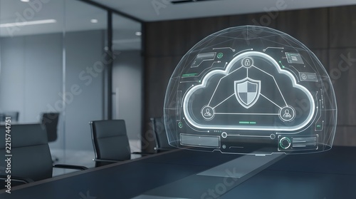 Securing the future a holographic representation of cloud data protection and cybersecurity measures