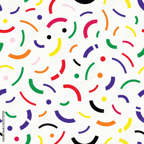 seamless pattern with colorful confetti