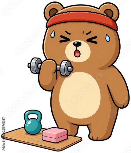Miniature indoor exercise bear
