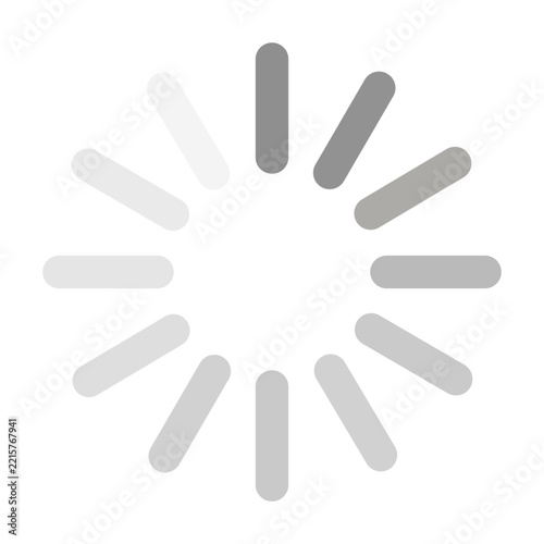 Loading spinner icon for web interface and digital application
