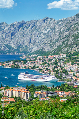 Outstanding picturesque view on Kotor Bay in Montenegro