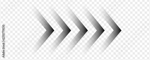 Abstract Gradient Arrow Icons Set for Directional Navigation and UI