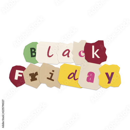 Colorful wooden block letters spelling friday