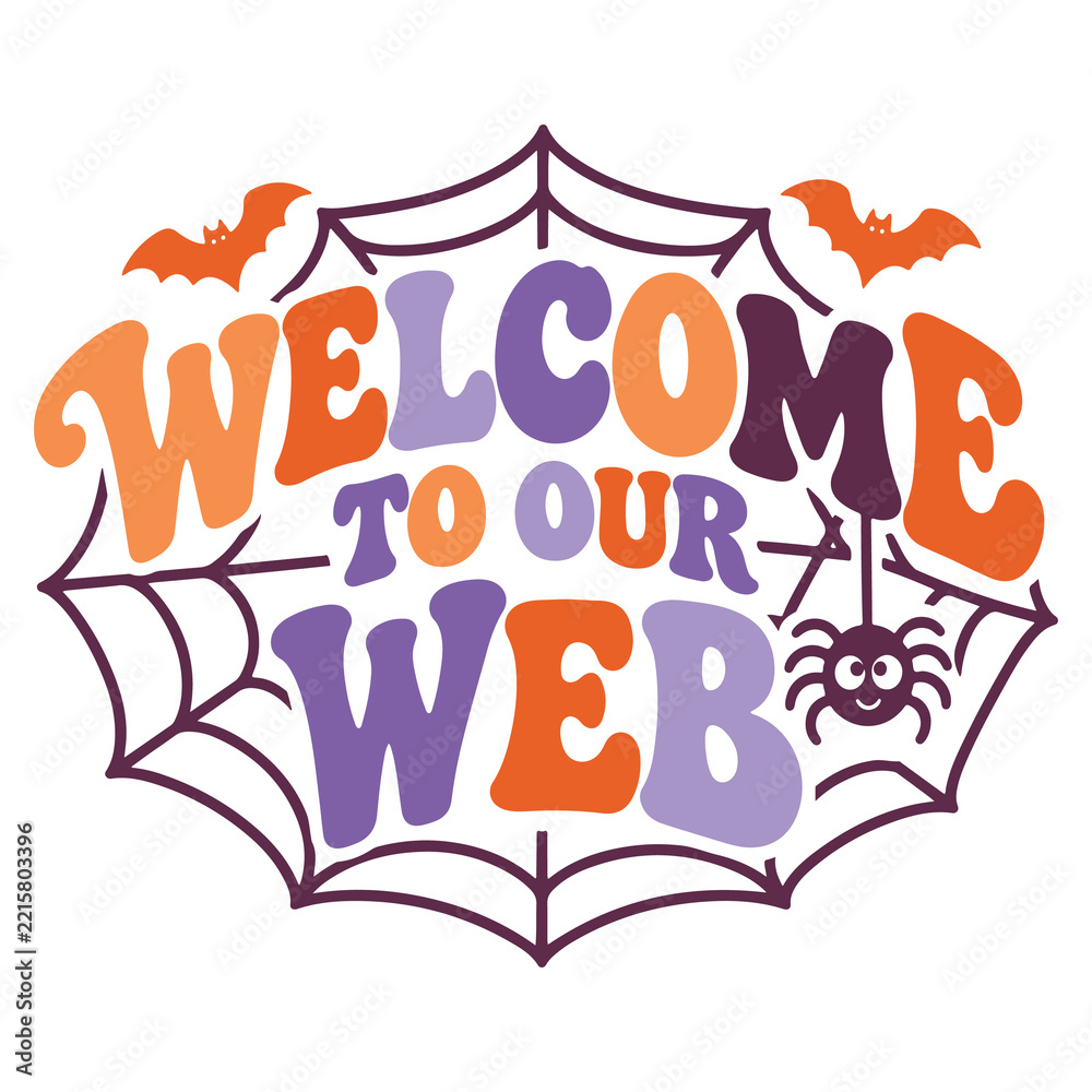 Fototapeta premium Halloween typography clip art design on plain white transparent isolated background for card, shirt, hoodie, sweatshirt, apparel, card, tag, mug, icon, poster or badge