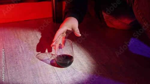 man alcoholic social problems concept sitting refusal of alcohol