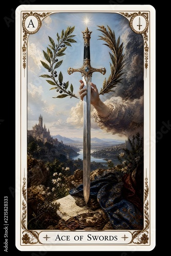 A tarot card titled 