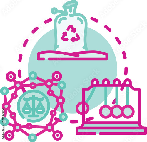 Diverse people participating in community and civic engagement, balancing artificial intelligence decisions with ethical considerations for collective governance and social progress