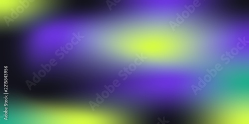 Abstract blurred gradient background, with glowing violet, bright yellow-green, and, deep black colors, blending together smoothly, also transparent background