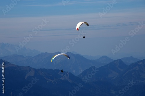 Paragliding at the Nebelhorn