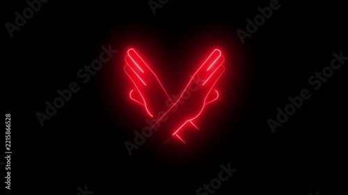 Play button icon with stock footage video asset label on dark background for media interface