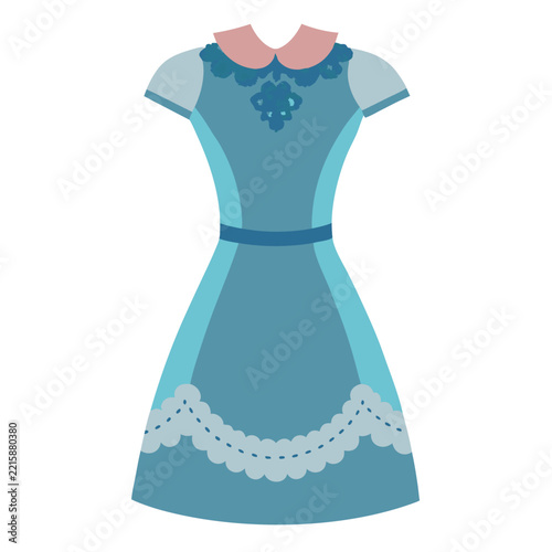 illustration of lace dress isolated on white background