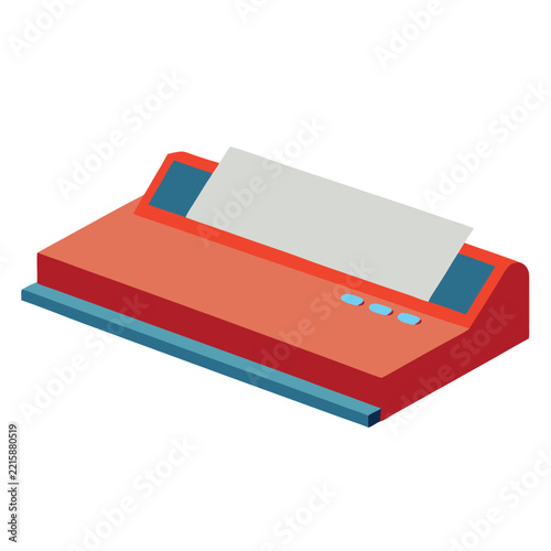 illustration of laminator isolated on white background  
