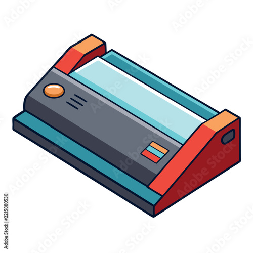 illustration of laminator isolated on white background  