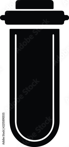 Simple vector icon representing a water filter or industrial purification cartridge element